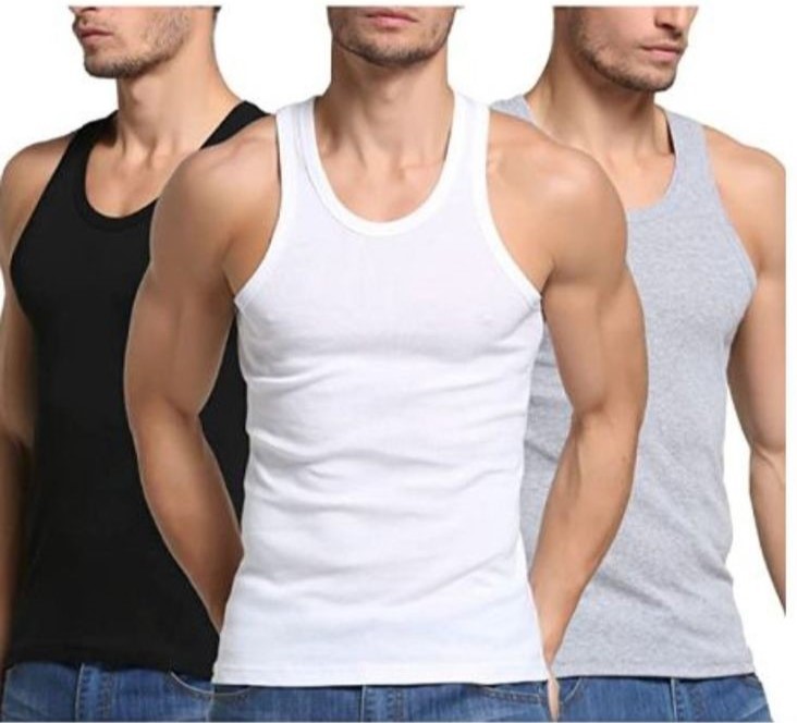 Undershirts Crew Neck Cotton